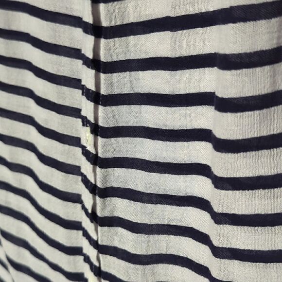 J Crew Striped Sleeveless Button Down Shirt - Picture 3 of 6